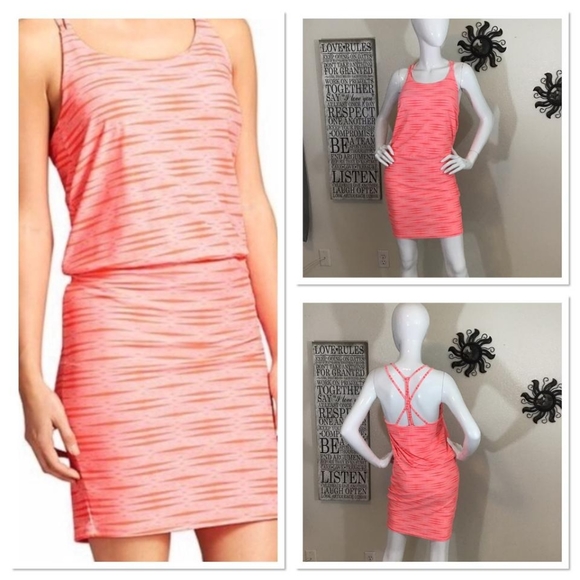 Athleta Ariel Venice Samora Swim Dress Coral Orange XS - Picture 2 of 7